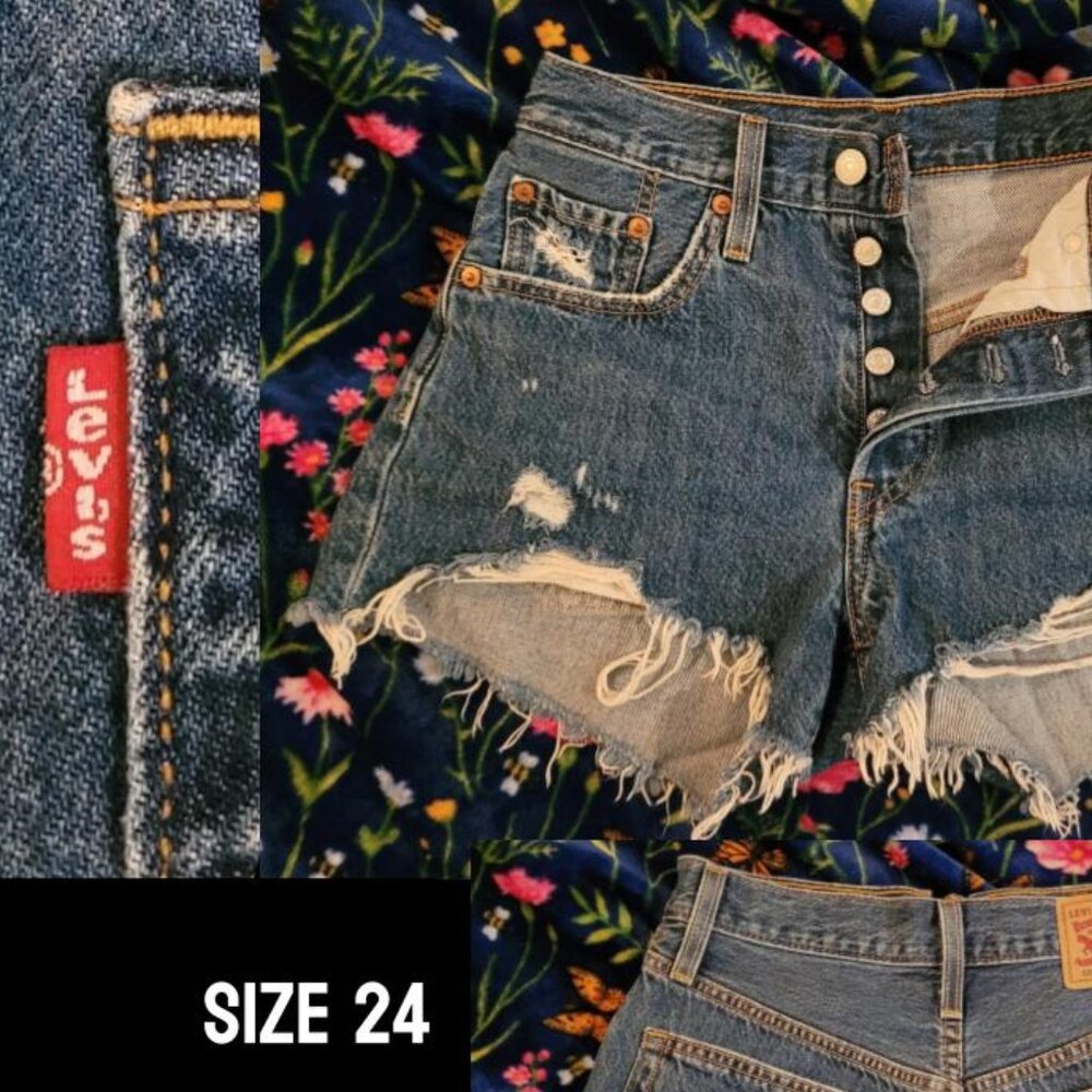 Levi's denim cut-offs - Size 24